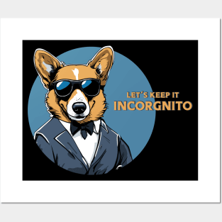 Incorgnito Corgi Posters and Art